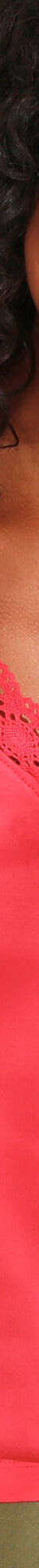 T-shirt uni col V macramé (rose) T-shirt uni col V macramé (rose)